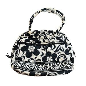 Vera Bradley Metropolitan Night & Day Black &‎ White Floral Purse Shoulder Bag